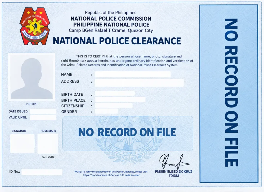  Clearance Certificate Online sample